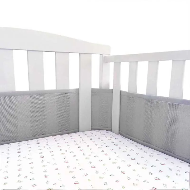 2-Pieces-Set-Newborn-Crib-Set-Bed-Surround-Protector-Baby-Mesh-Crib-Bumper-Breathable-Summer-Crib-3