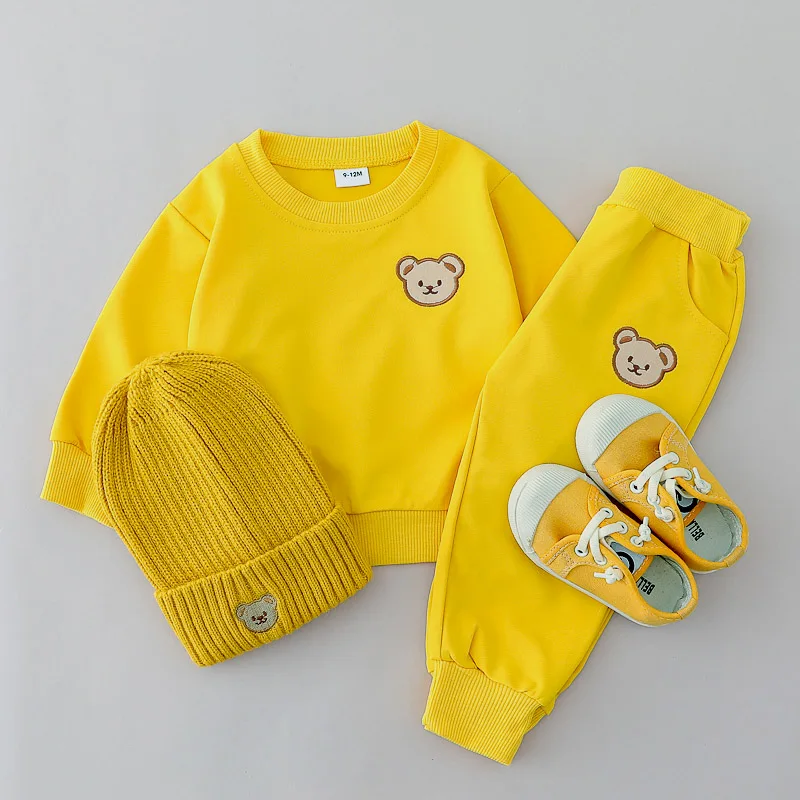 2pcs-Baby-Spring-Fashion-Simple-Embroidered-Bear-Head-Round-Neck-Set-for-Children-s-Versatile-Long