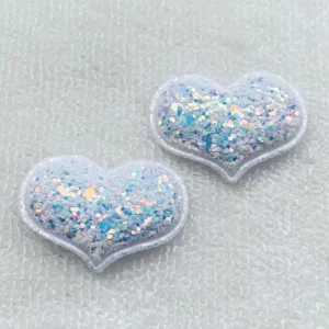 8pcs-Multicolors-Shiny-Heart-Shape-Padded-Felt-Appliques-for-Baby-Hair-Clip-Ornament-and-Garment-Accessoires-1