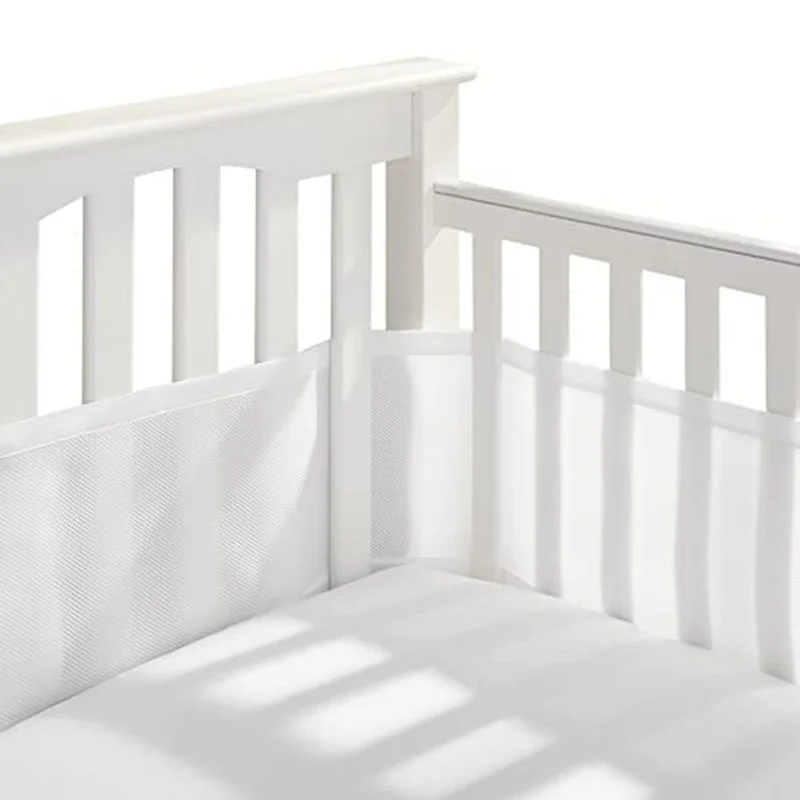 All-Seasons-Summer-Mesh-Breathable-Cot-Bumpers-Universal-Bed-Fence-for-Newborn-Solid-Colors-2