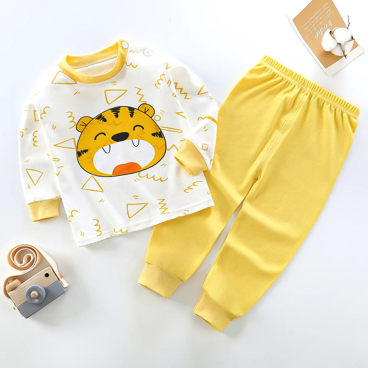 Autumn-Clothing-Baby-Underwear-Suit-Kids-Long-Sleeve-Trousers-Two-piece-Children-s-Outfits-Cotton-Cartoon