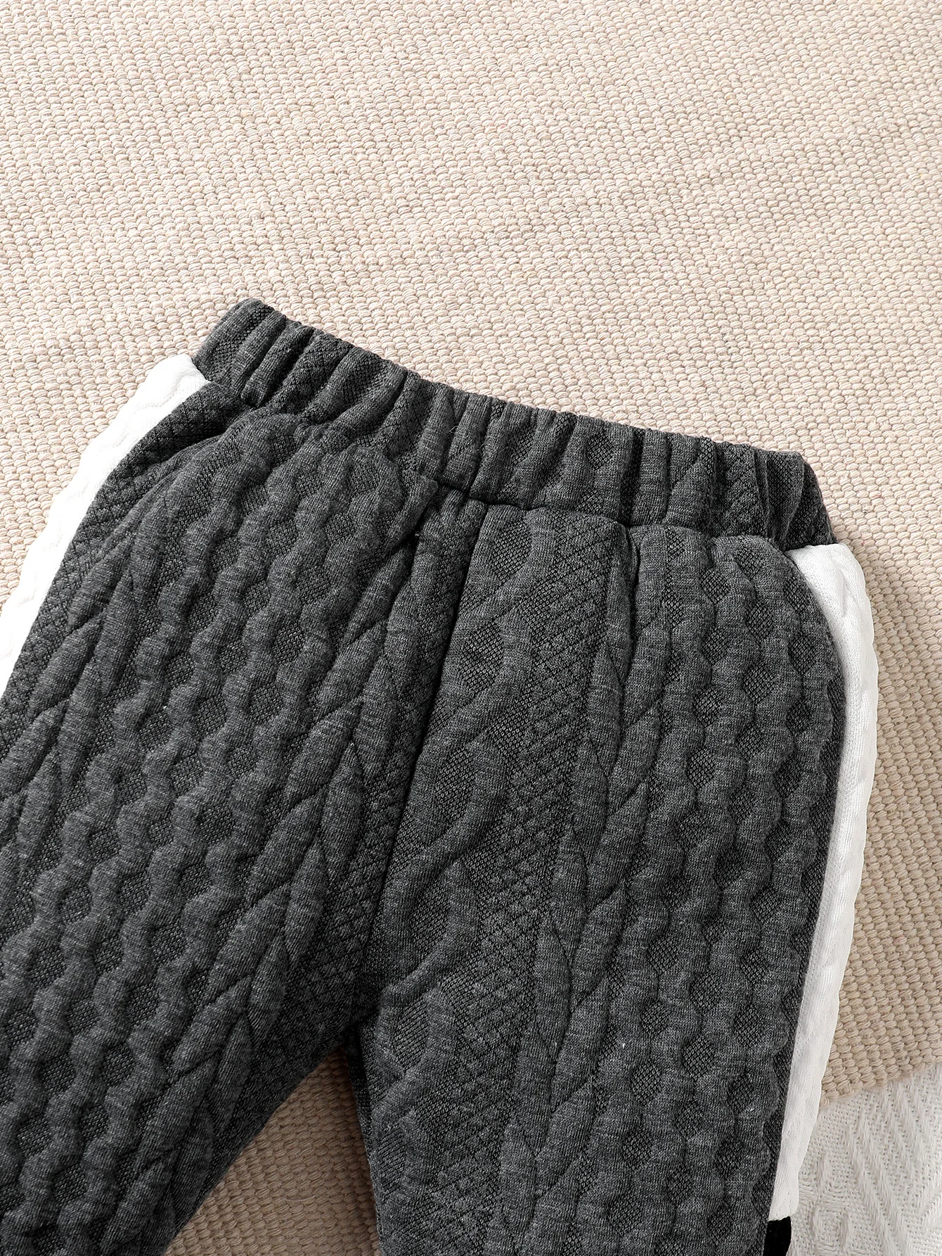 Boys-Winter-Home-Casual-Shoulder-Buckle-Long-Sleeve-Thick-Silk-Cotton-White-Black-Grey-Stitching-Long-4