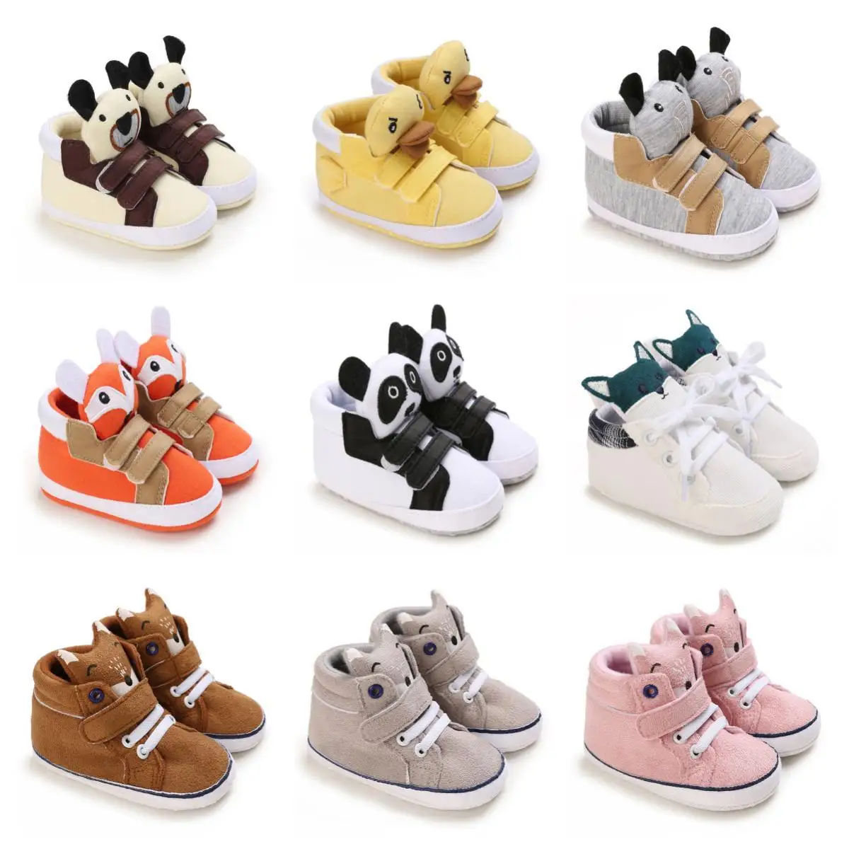 Classic-Baby-Shoe-Boy-Girl-Baby-Cute-Animal-Face-Casual-Flat-Sneaker-First-Baby-Ankle-Boot