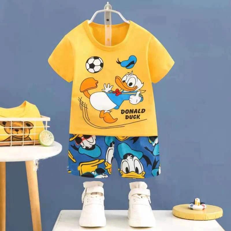 Disney-Mickey-Donald-Duck-Baby-Clothing-Girls-Boys-Cotton-Suit-for-Children-Two-Clothes-Sets-for