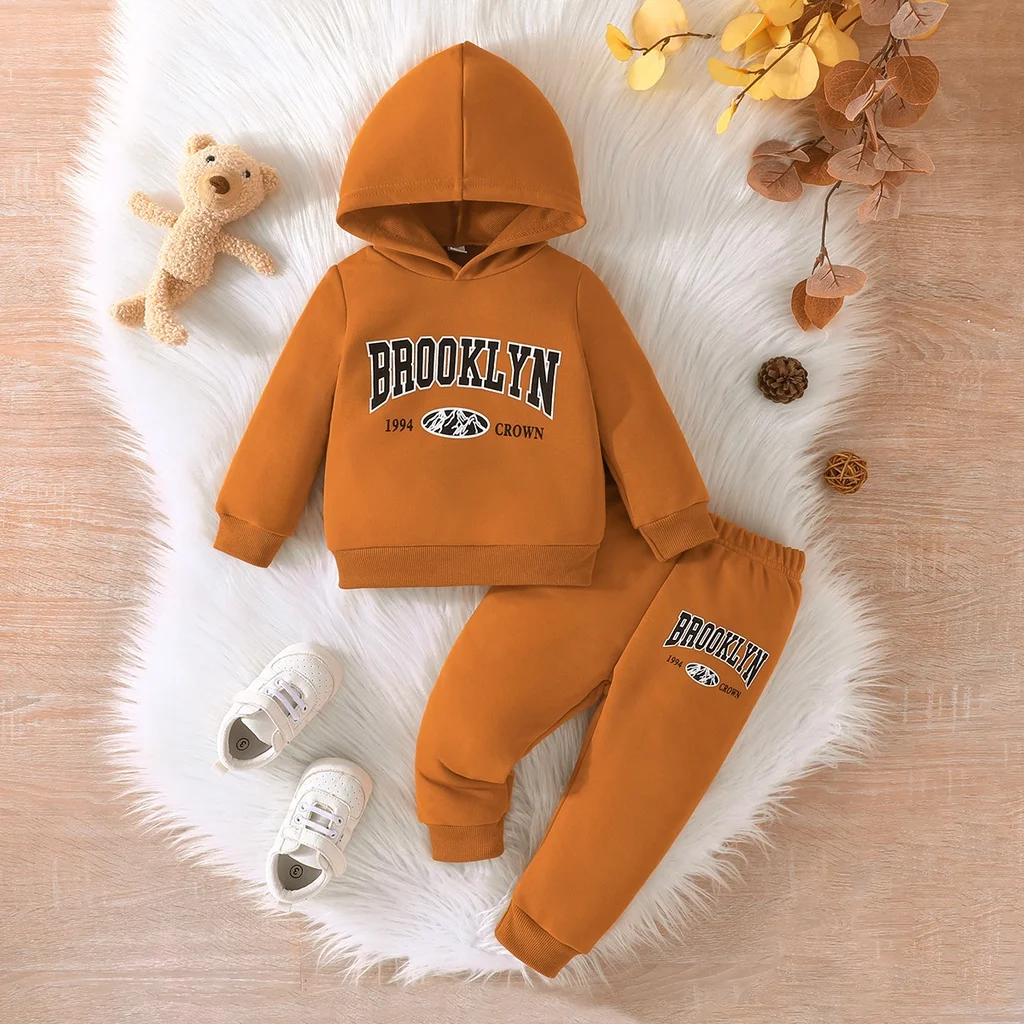 Girls-Boy-3-24-Months-Sport-Letter-Long-Sleeve-Hoodie-Tee-Long-Pants-Outfit-Toddler-Infant