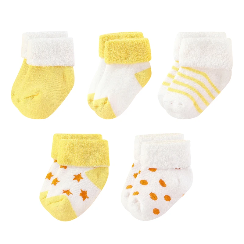 Kiddiezoom-5-Pairs-Set-Four-Seasons-0-12Months-Fashion-Newborn-Baby-Boy-Girl-Socks-100-Cotton-1