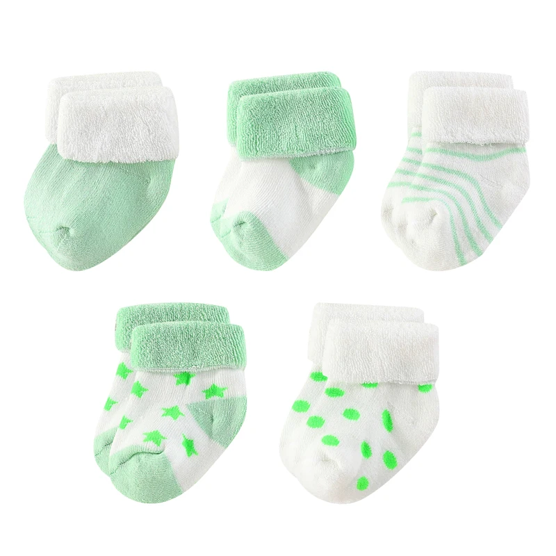 Kiddiezoom-5-Pairs-Set-Four-Seasons-0-12Months-Fashion-Newborn-Baby-Boy-Girl-Socks-100-Cotton-3