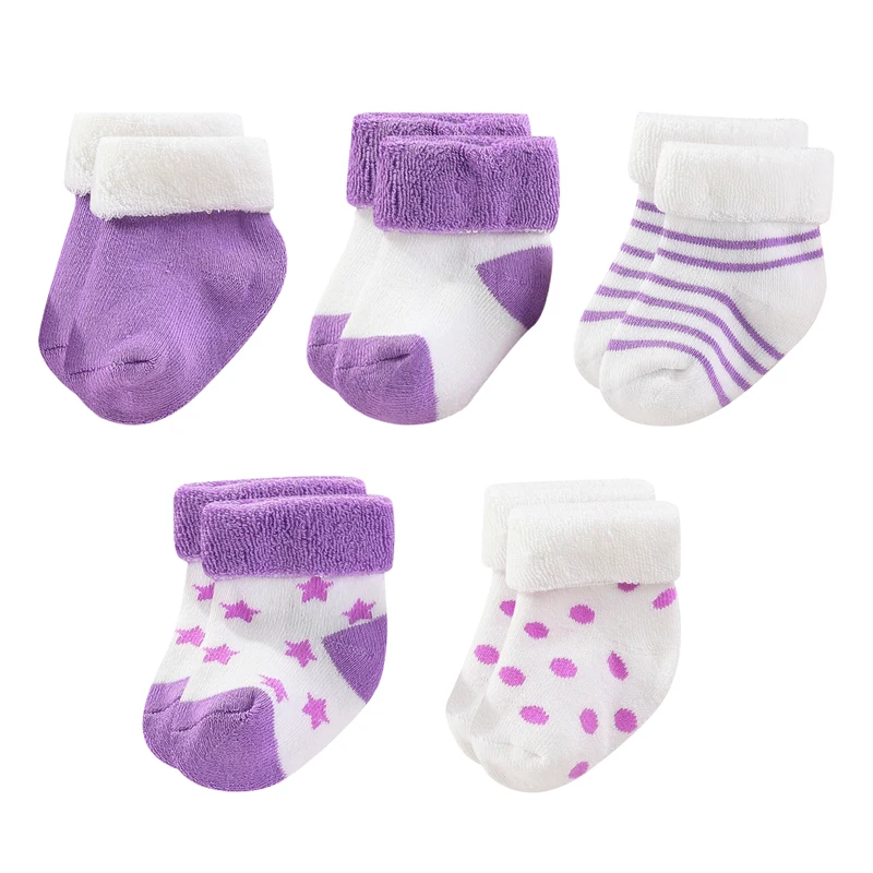 Kiddiezoom-5-Pairs-Set-Four-Seasons-0-12Months-Fashion-Newborn-Baby-Boy-Girl-Socks-100-Cotton-4