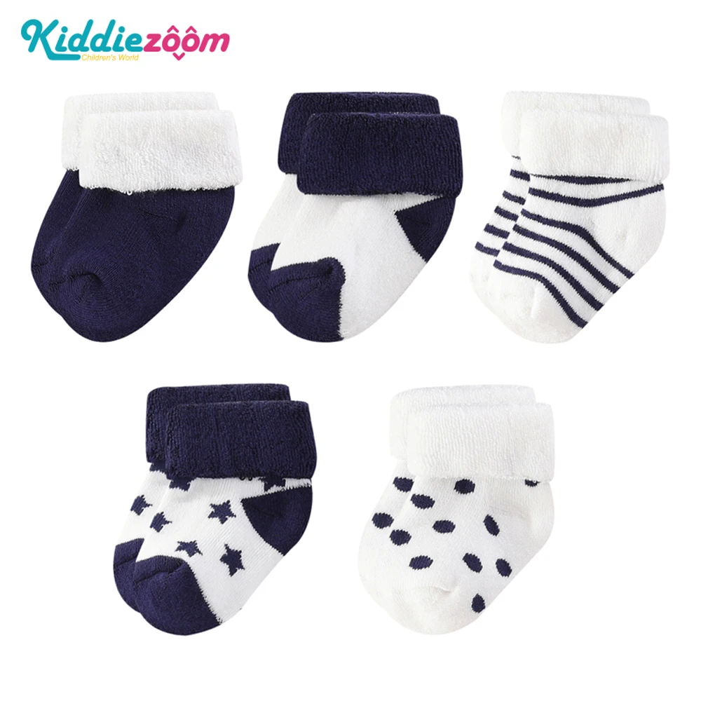 Kiddiezoom-5-Pairs-Set-Four-Seasons-0-12Months-Fashion-Newborn-Baby-Boy-Girl-Socks-100-Cotton-5