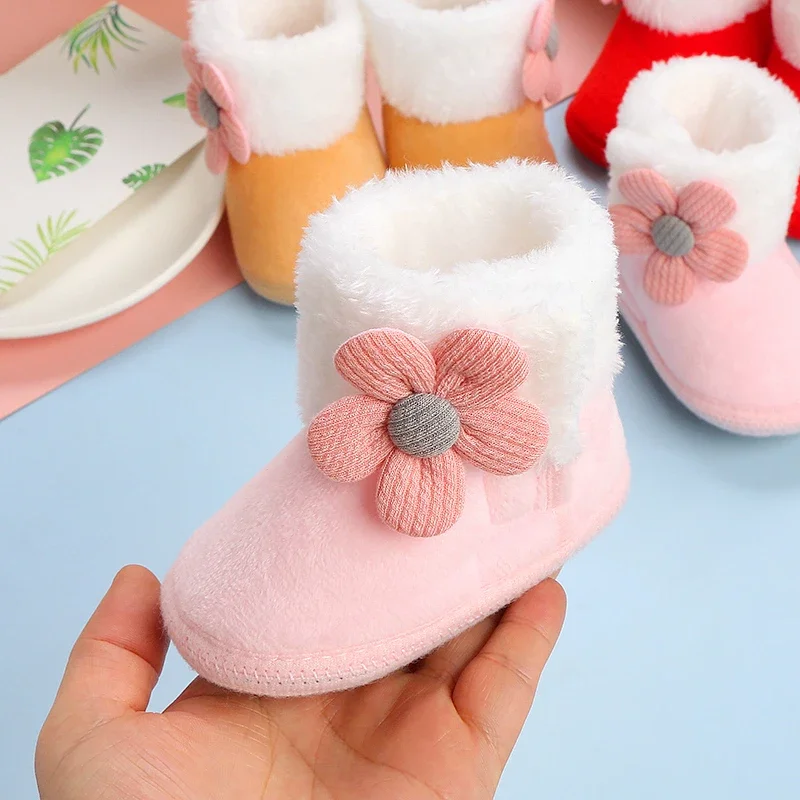 Newborn-Baby-Girls-Boys-Soft-Booties-Solid-Pompom-Snow-Boots-Infant-Toddler-Newborn-Warming-Shoes-New