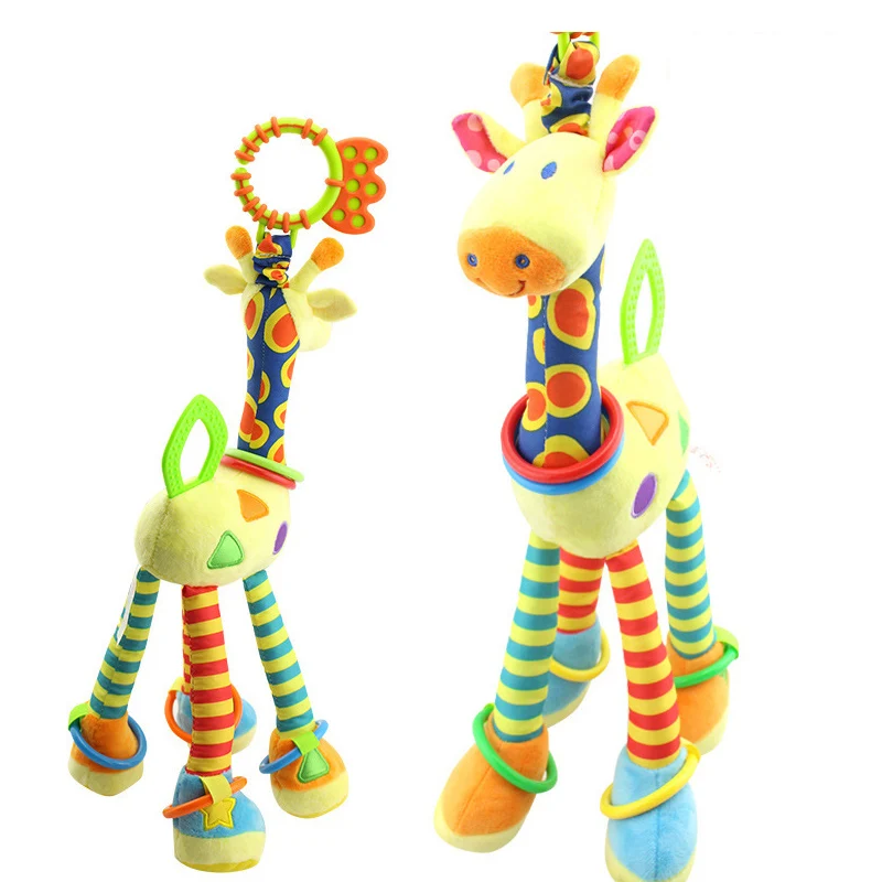 Soft-Giraffe-Animal-Handbells-Rattles-Plush-Infant-Toddler-Car-Bed-Hanging-Toy-Baby-Early-Education-Development-2