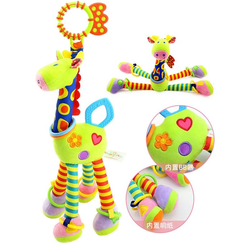 Soft-Giraffe-Animal-Handbells-Rattles-Plush-Infant-Toddler-Car-Bed-Hanging-Toy-Baby-Early-Education-Development-3