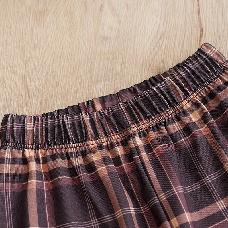 Solid-color-jacket-Plaid-printed-pants-long-sleeve-cotton-fashion-set-0-18-months-Newborn-Baby-5